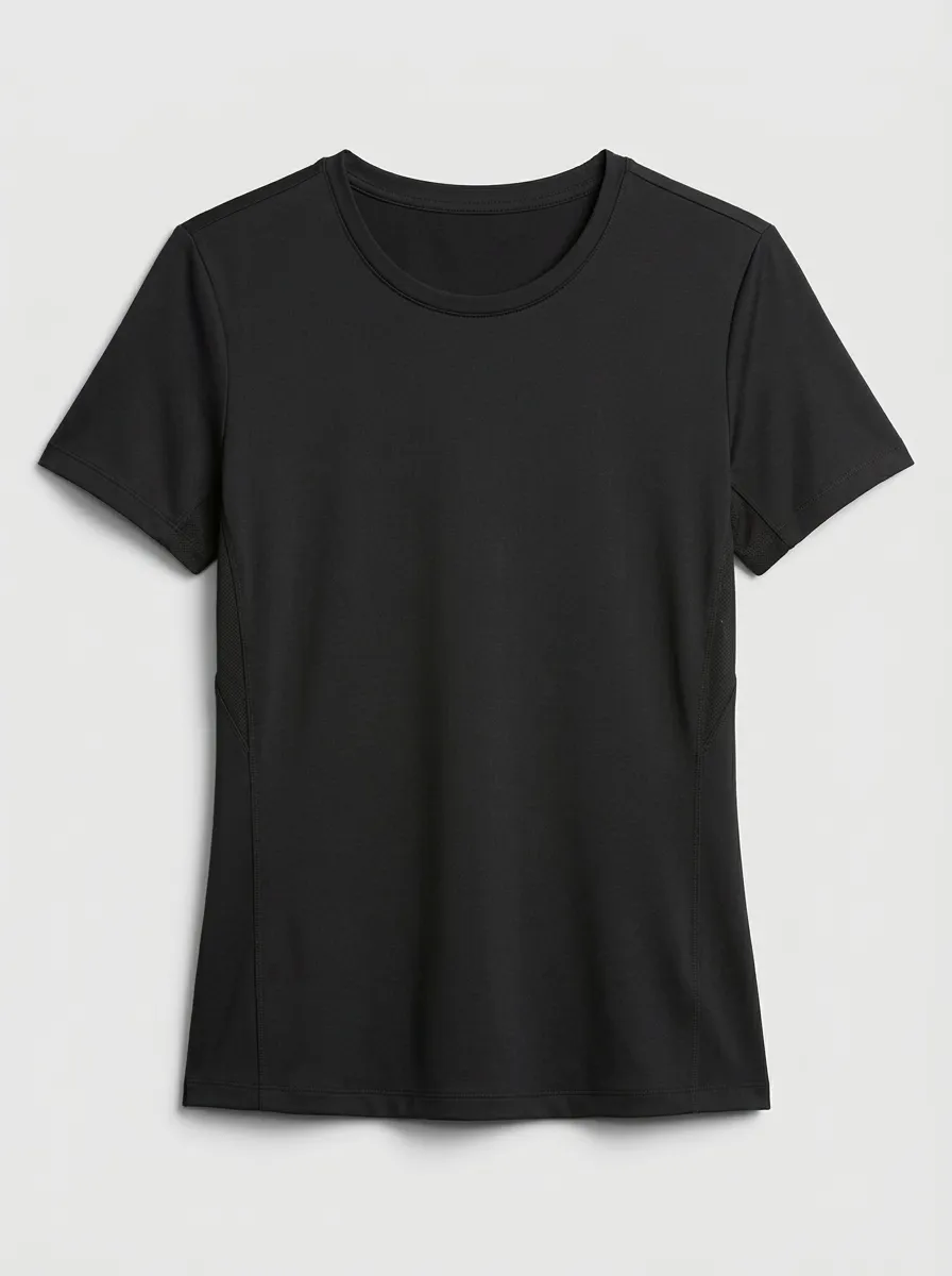 Women's Textured Side-Panel Active T-Shirt