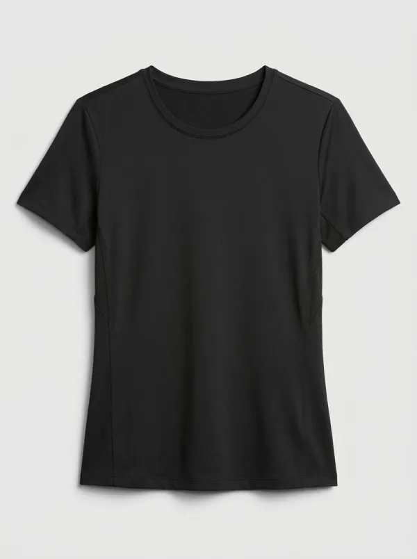 Women's Textured Side-Panel Active T-Shirt