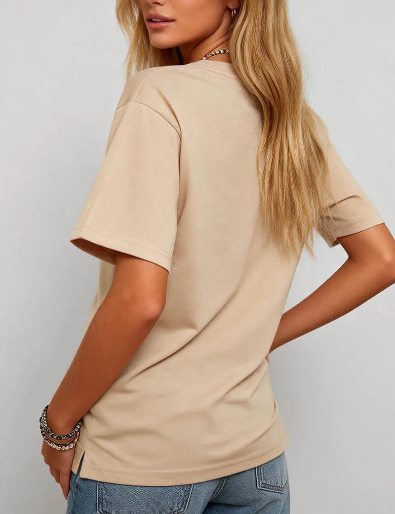 Valentine Heart Top Love Letter T-shirt