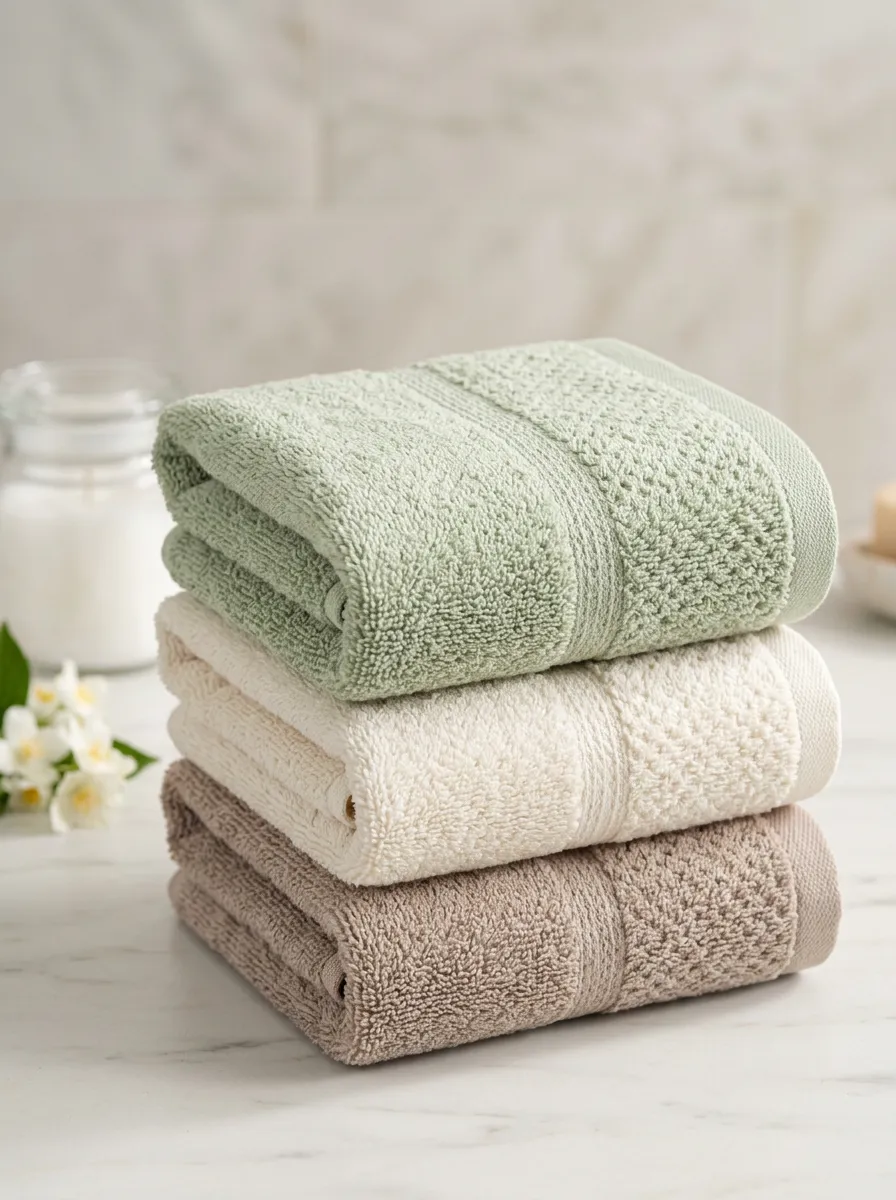 Minimalist Cotton Three-Piece Towel Set