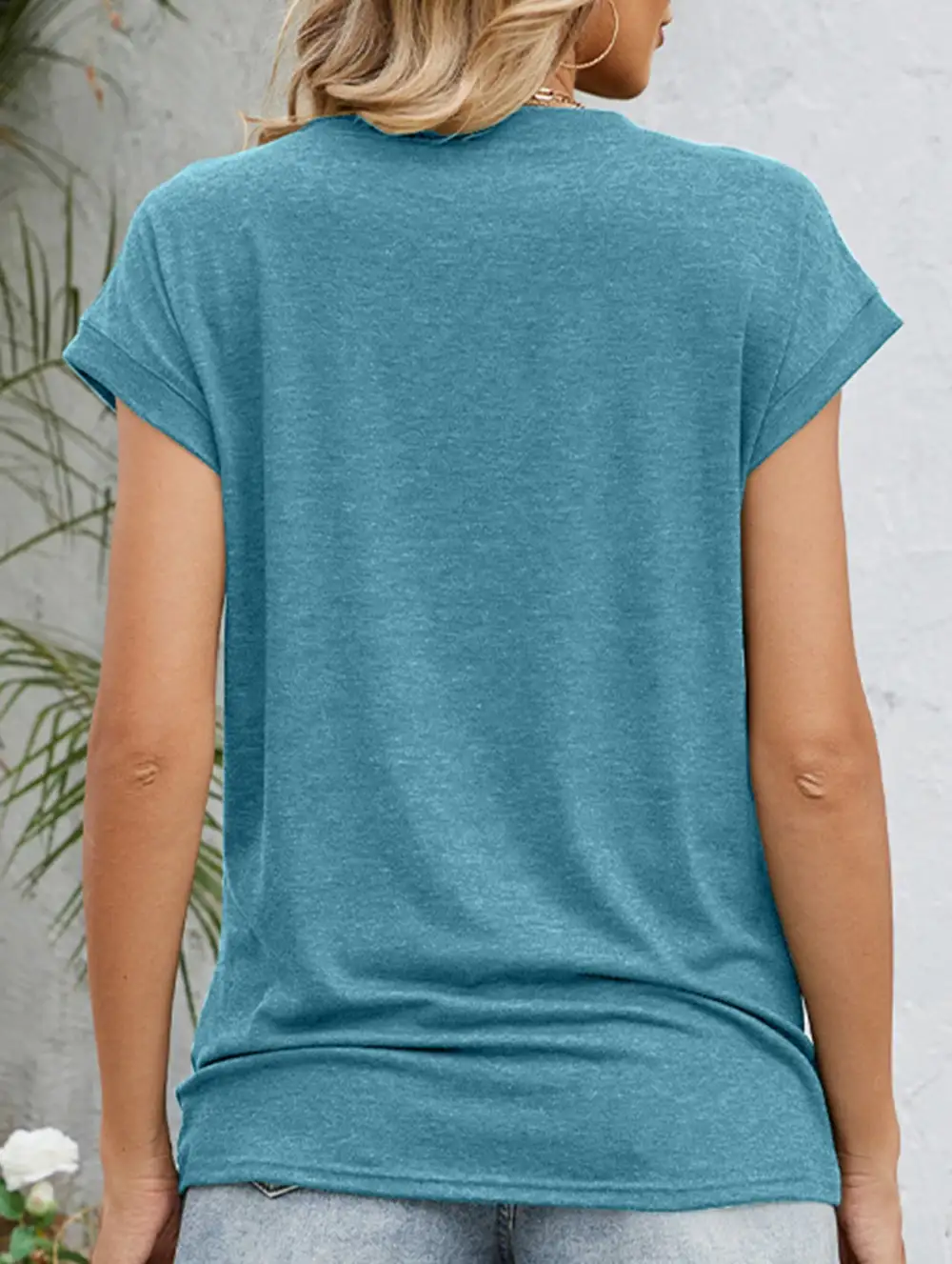 Easy Fit Loose Crew Neck Short Sleeve Tee