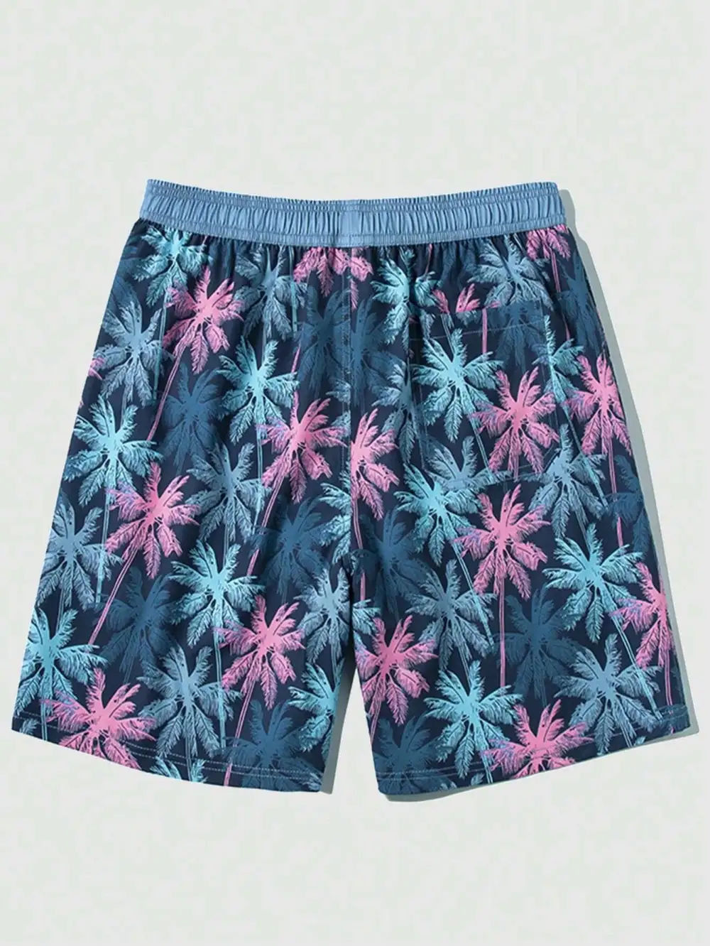 Men's Poolside Tropical Print Swim Trunks
