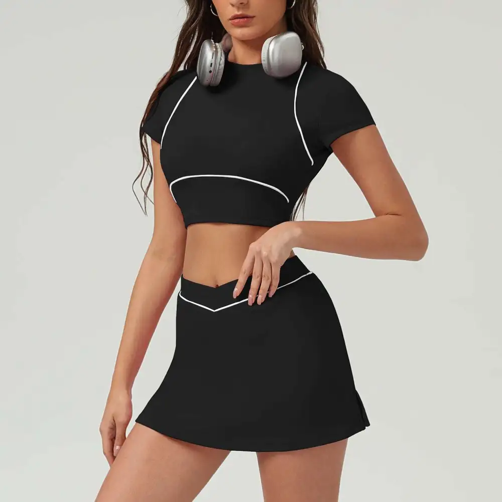 Quick-Dry Tennis Top, Trousers and Skort Active Set