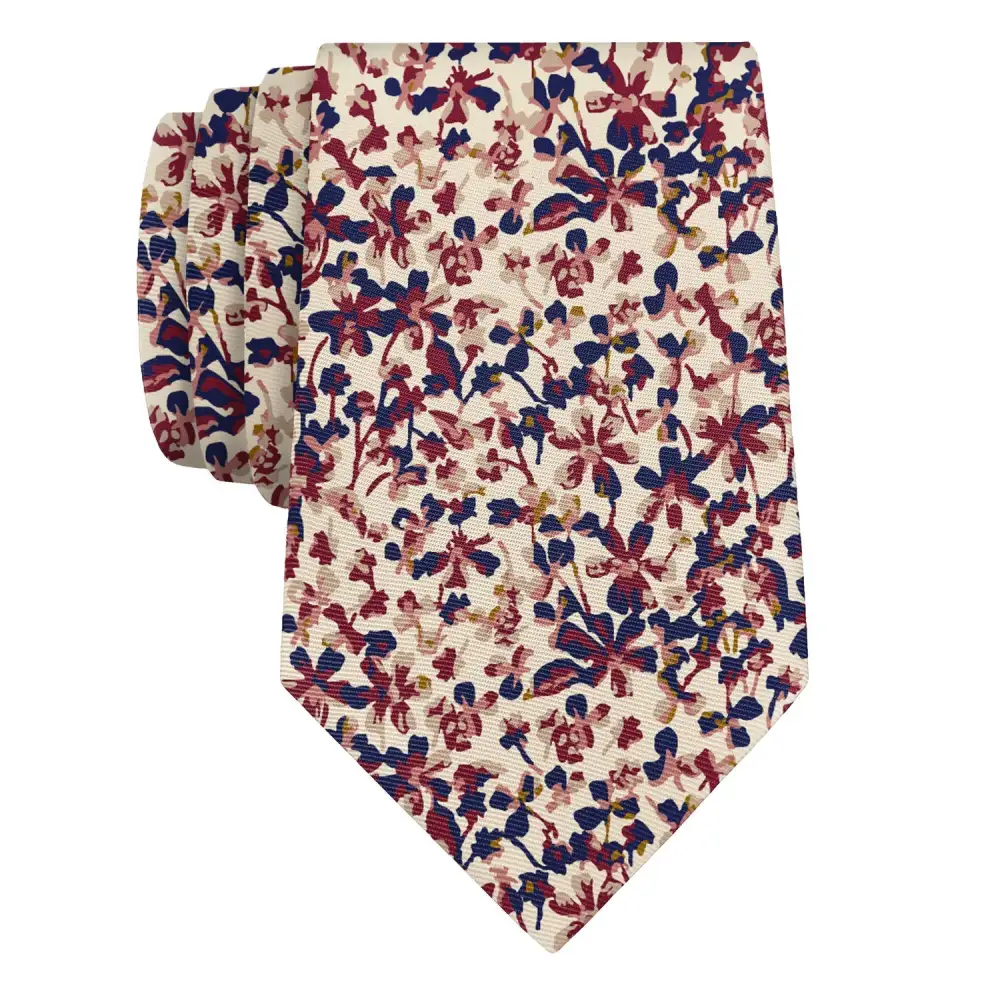 Elegant Floral Expression Necktie
