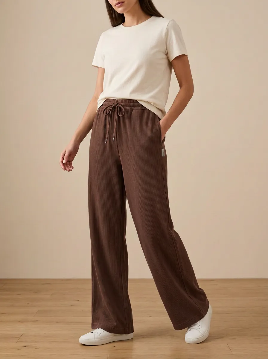 Women’s High Waist Printed Wide Leg Pants