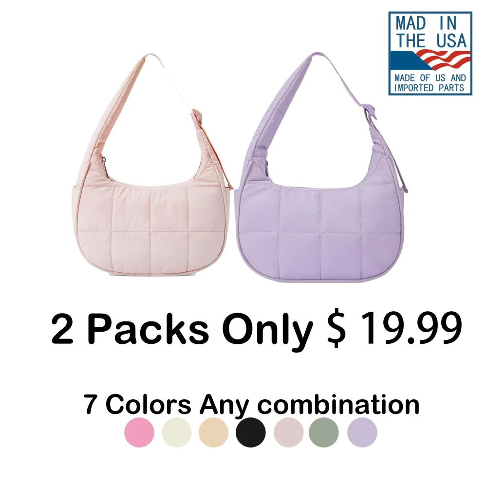 🛍️ Clearance Sale — 40% OFF! | Women's Solid Color Quilted Shoulder Bag – Fashionable Large Capacity Underarm Bag for Daily Use