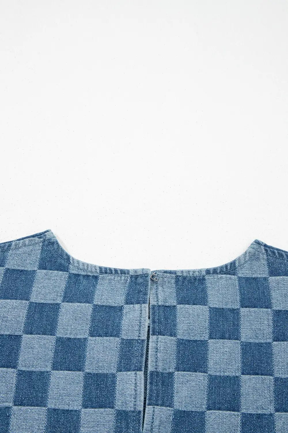 Plaid Denim Mini Dress