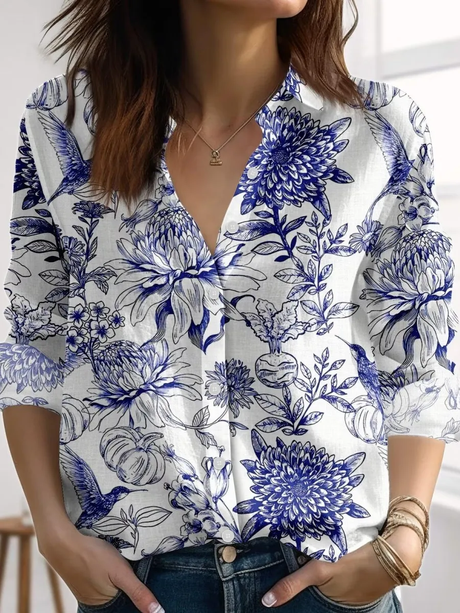 Plant and Bird Shirt