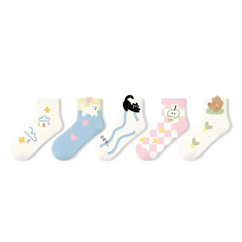 Quirky Animal Print Sneaker Socks