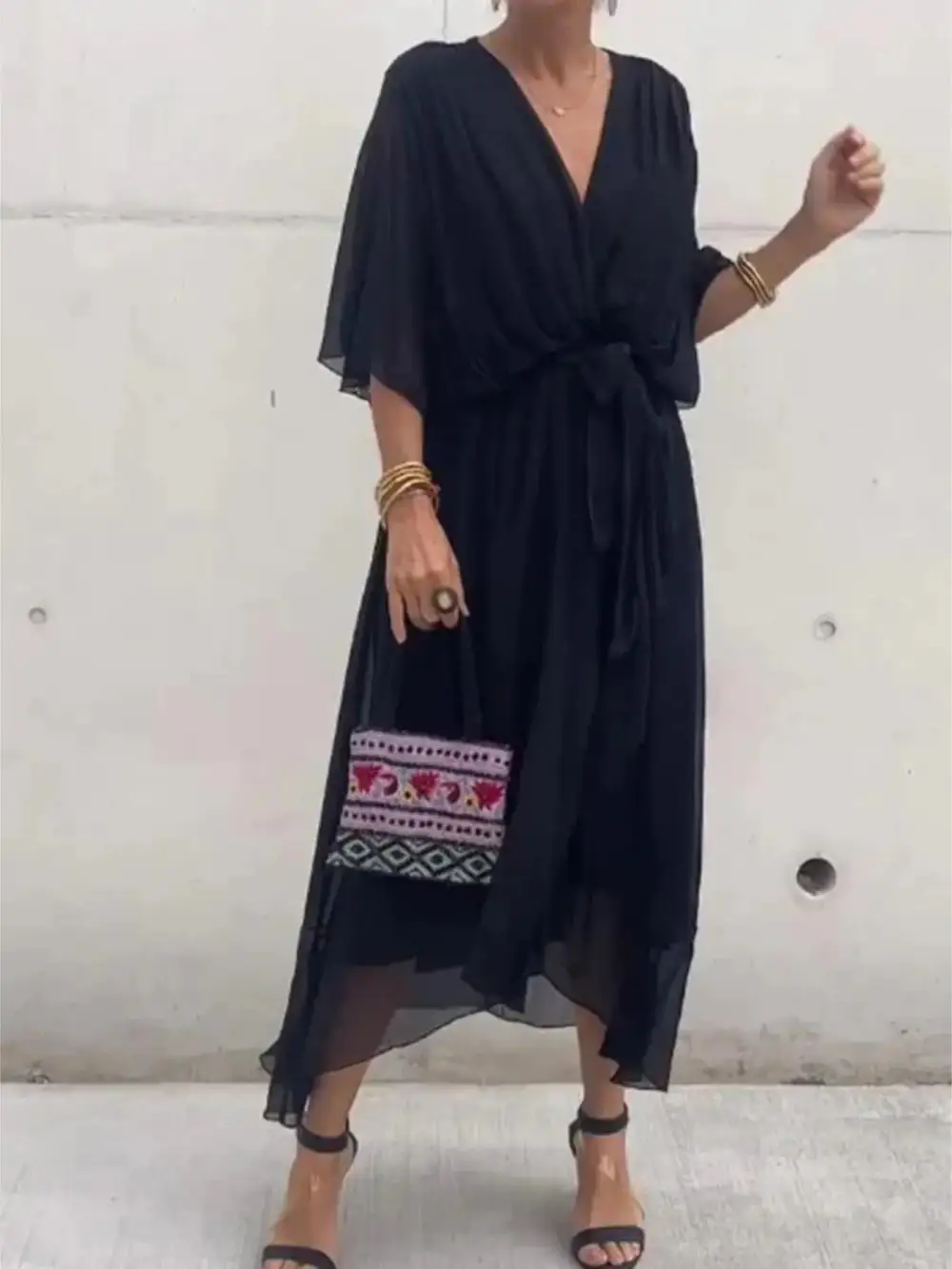 Easy Fit Midi Clean Line Dress