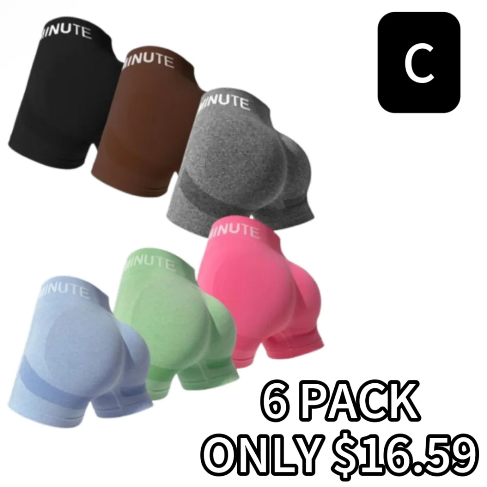 Women's Letter Print High Waist Gym Shorts