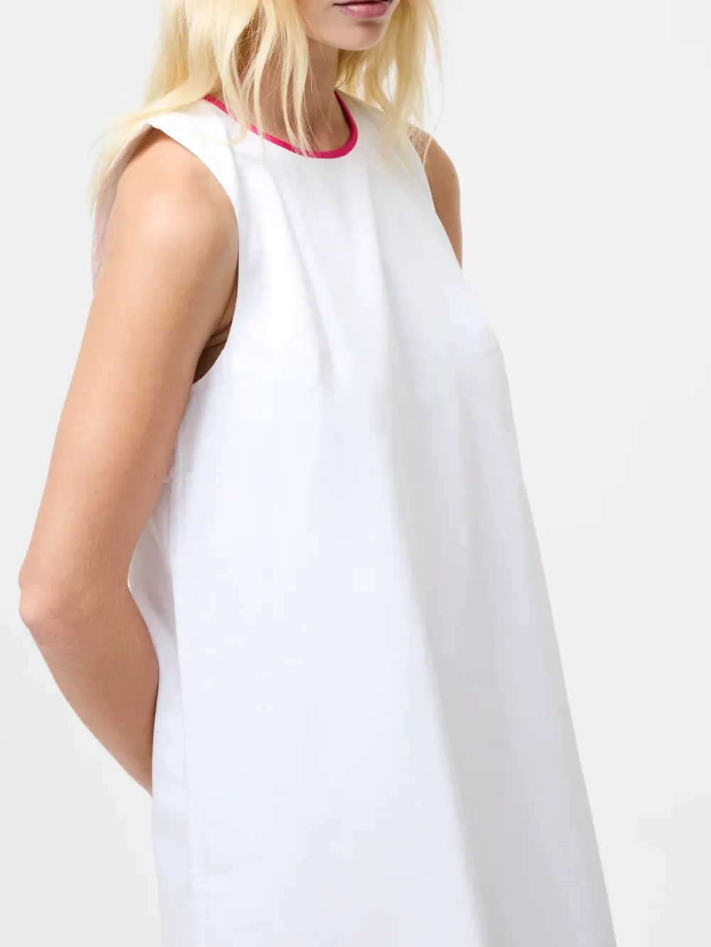 Lightweight A-Line Round Hem Mini Dress