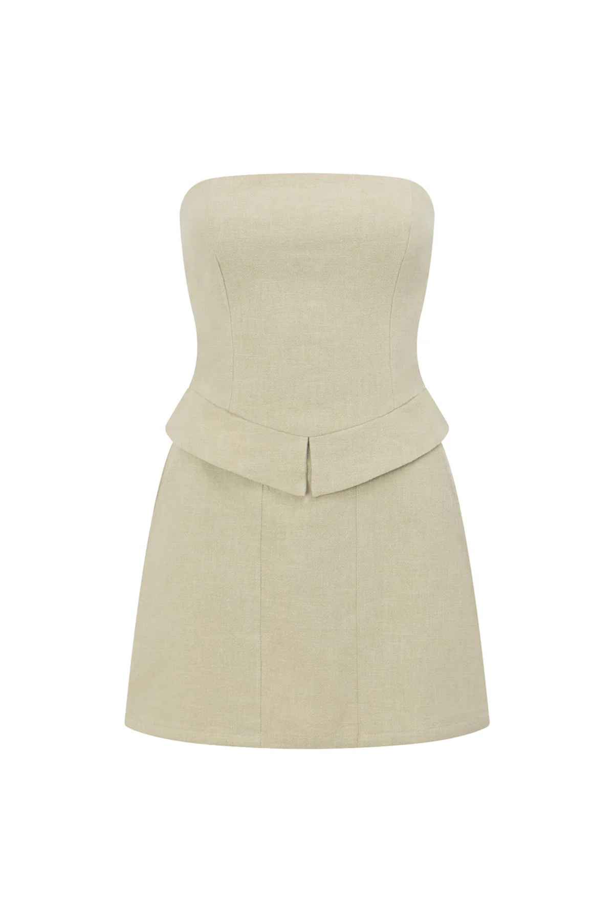 Strapless Structured Mini Dress