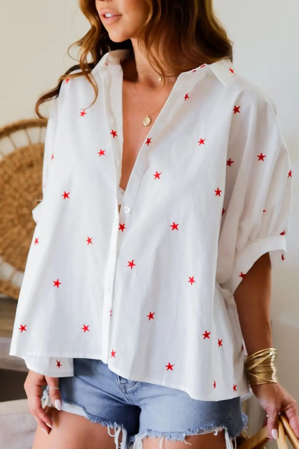 Half Sleeve Printed Casual Shirt