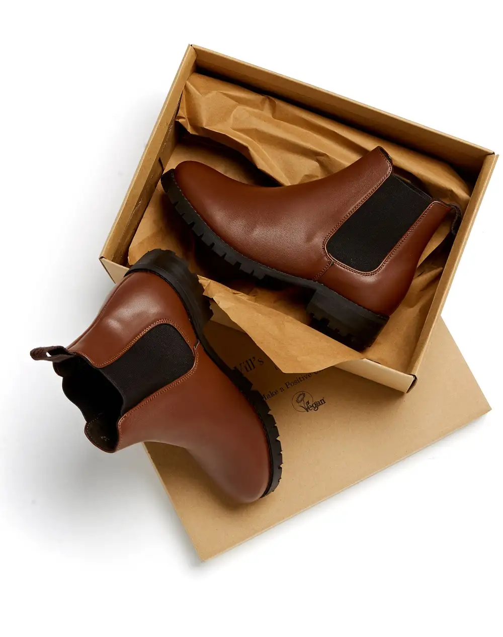 Women's Classic Country Water Resistant Vegan Leather Chelsea Boots