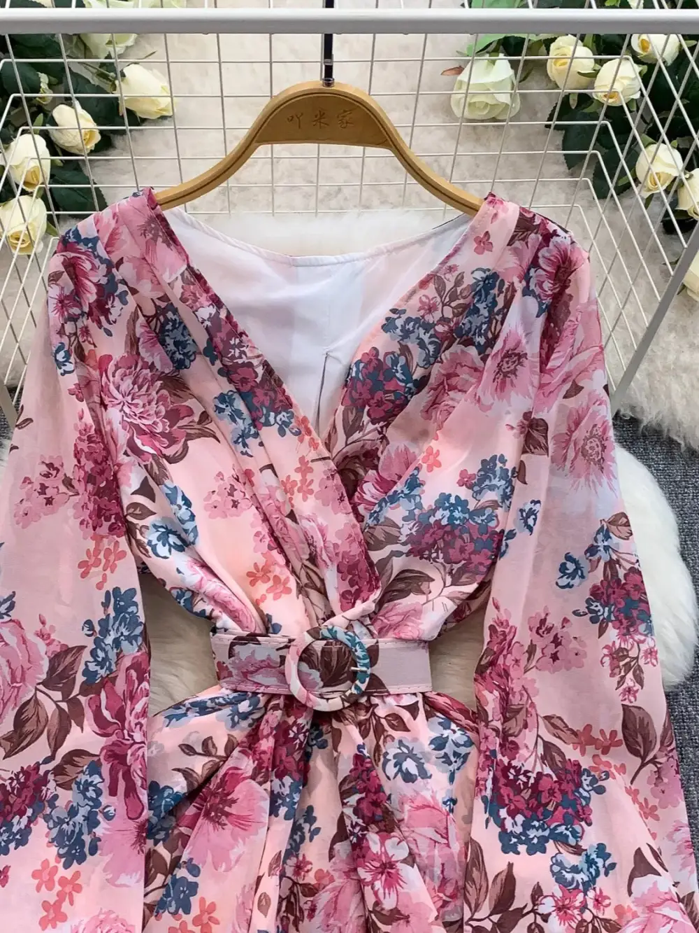 Everyday Print Ruffle Hem Mini Dress