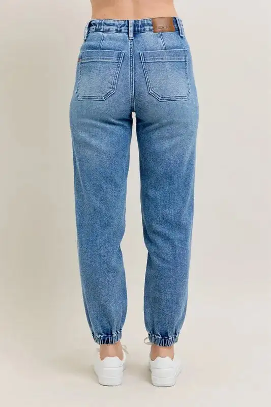 High Waist Jogger Plus Denim Jeans