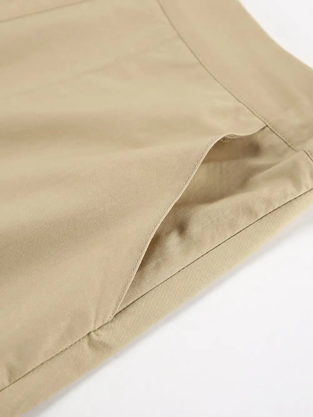 Line Cotton Blend Skirt