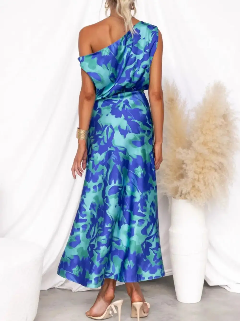 Easy Fit Printed Slit Dress