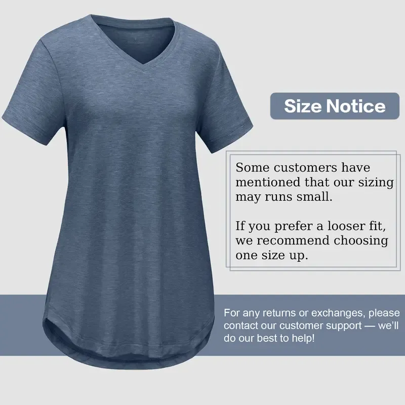 Women'S Casual V-Neck Short-Sleeve T-Shirt - Four-Piece Set