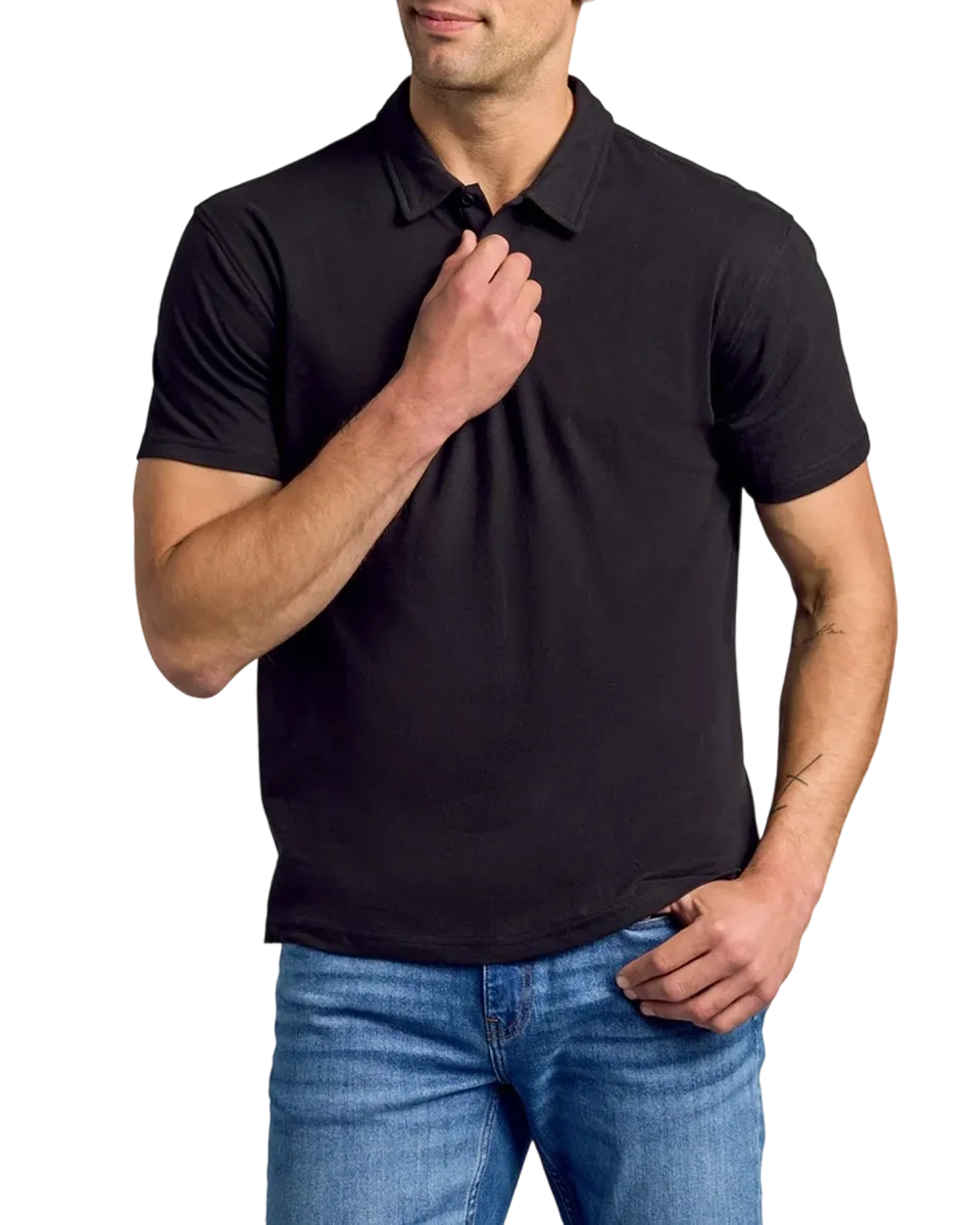 Men'S Casual Business POLO Shirt, Breathable Pique Fabric,Classic Polo