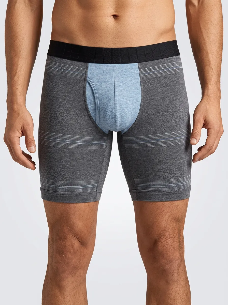 Striped Pouch Boxer Briefs