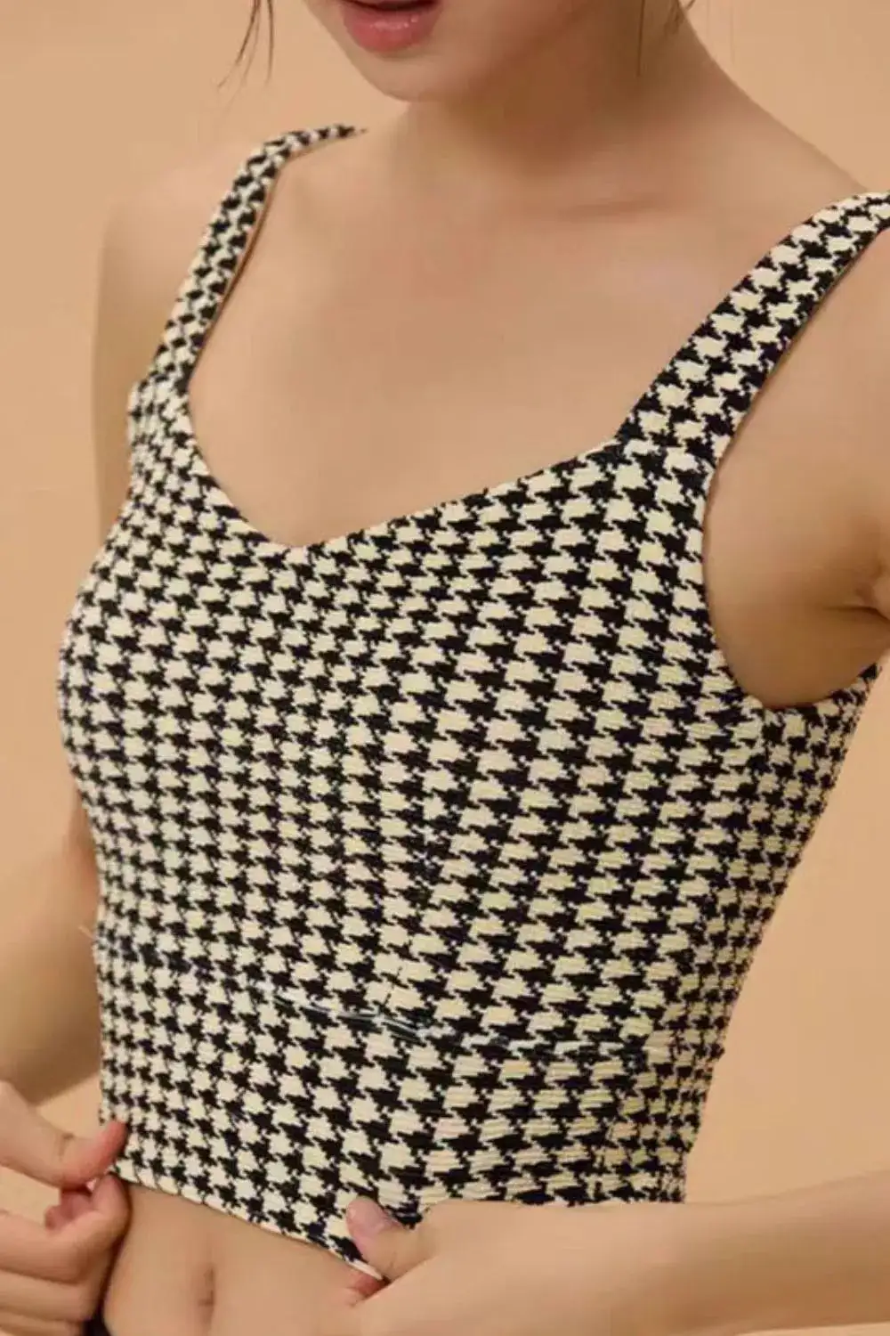 Cross-Back Crisscross-Back Padded Underwire Sports Bra