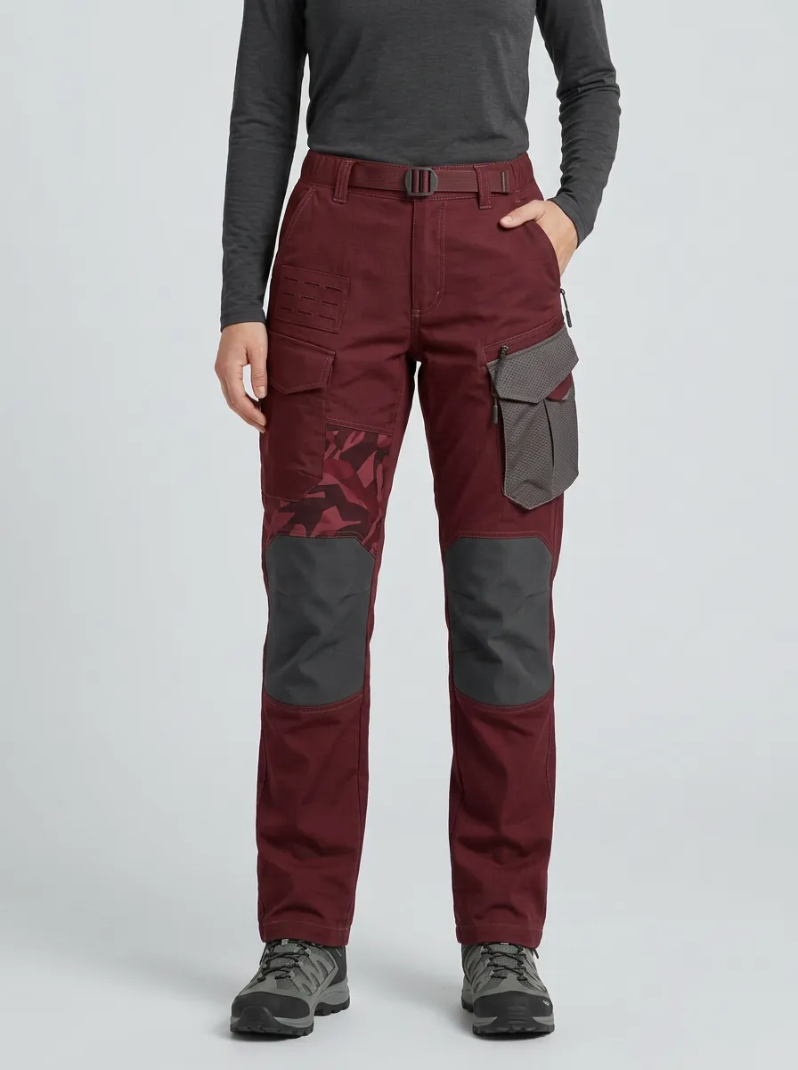 Unisex Camo Patch Tactical Work Pants