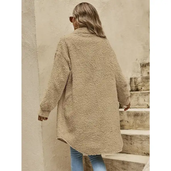 Collared Button Down Coat Jacket