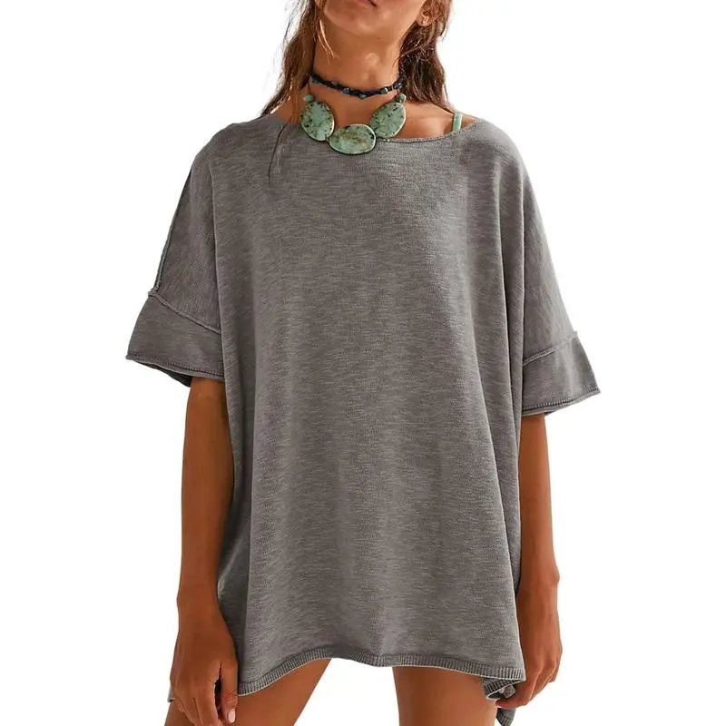 6PACK-Mineral Wash Oversized Top