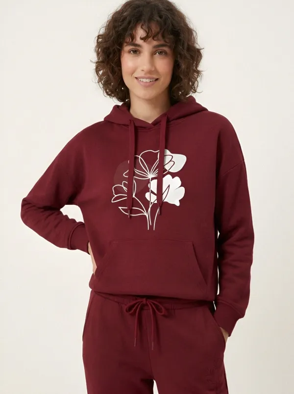 Women's Sage Green Tapered Pants Dropped Shoulder Solid Hoodie & Pants Set