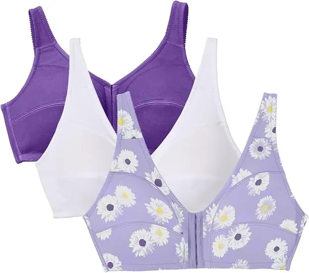 3PC-Seamless Breathable Gathered Thin Jelly Strip Bra Without Steel Ring