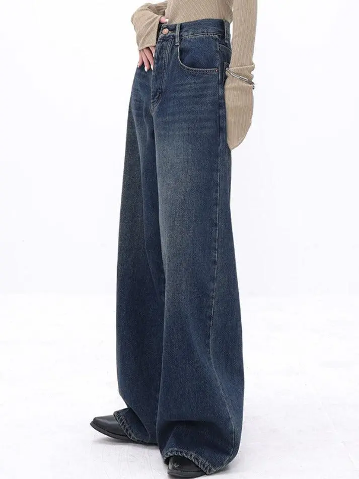 High Waist Relaxed Loose Straight Leg Boyfriend Jeans