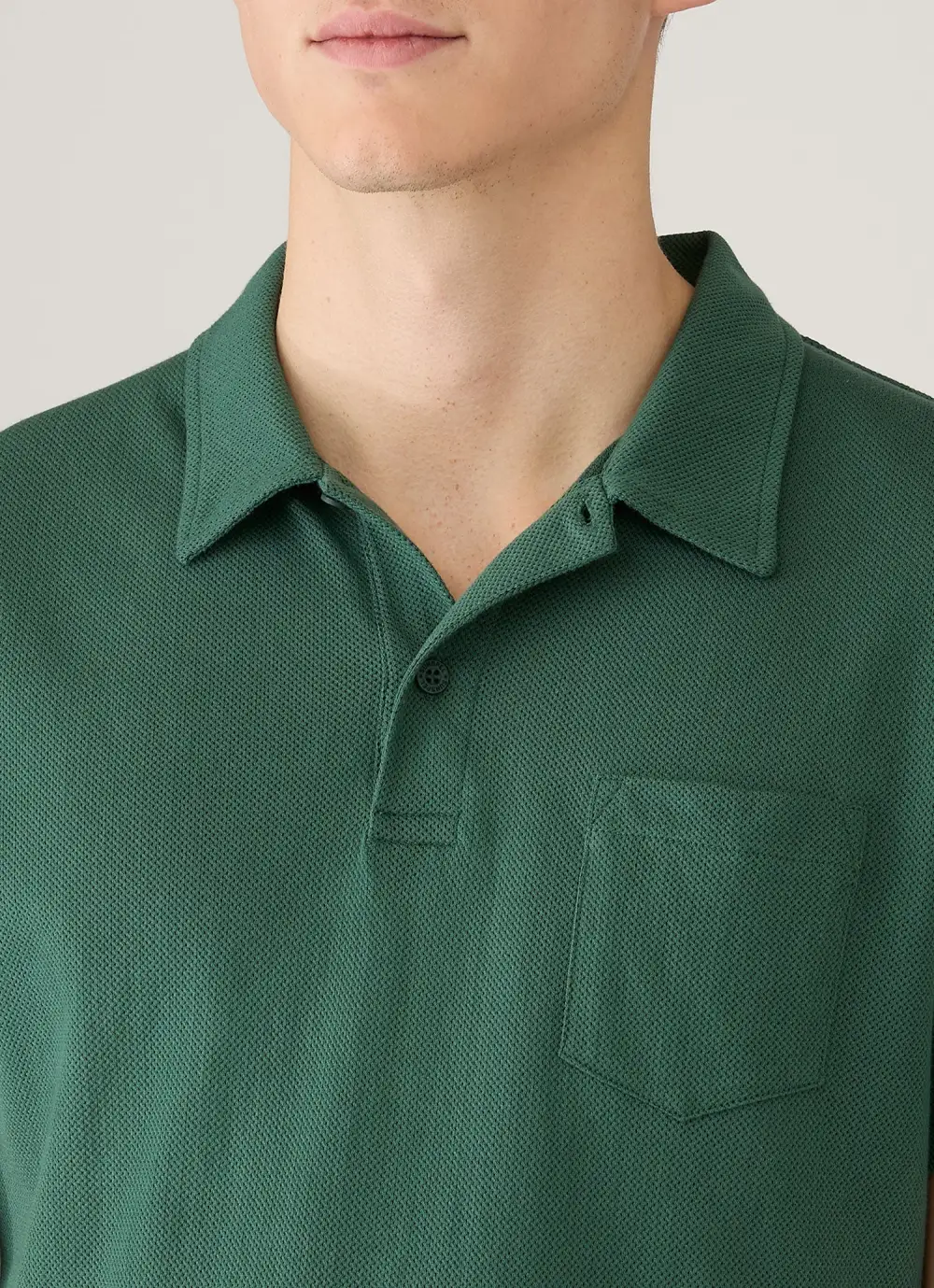 Timeless Everyday Slim Fit Mesh Cotton Short Sleeve Polo Shirt