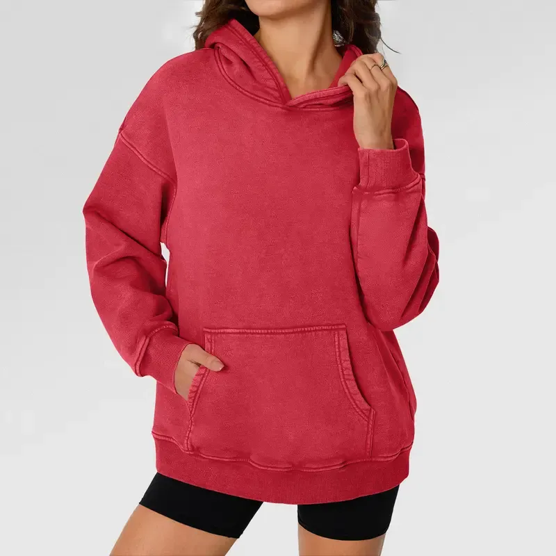Women‘s Oversized Acid Wash Hoodie – Relaxed Fit, Soft & Cozy