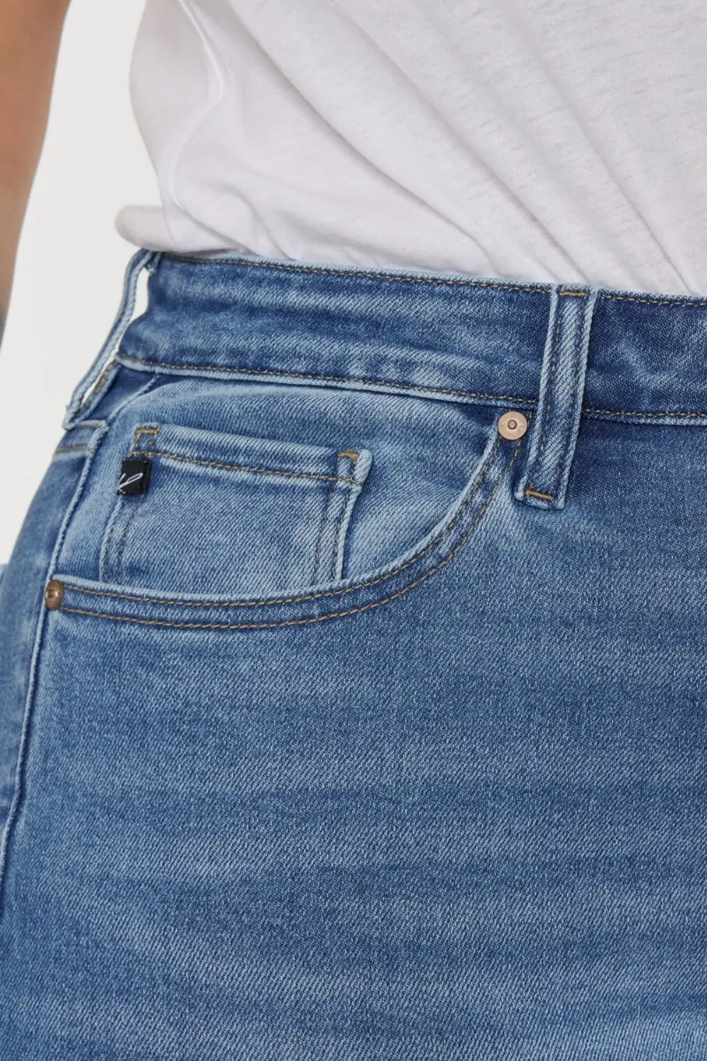 Contoured High Waist Denim Jeans
