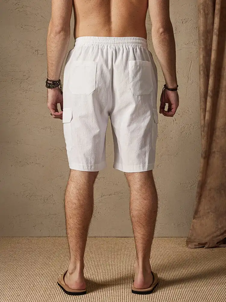 Linen Shorts with Pockets