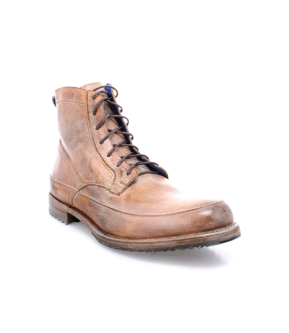 Apron-Toe Lace-Up Ankle Boots
