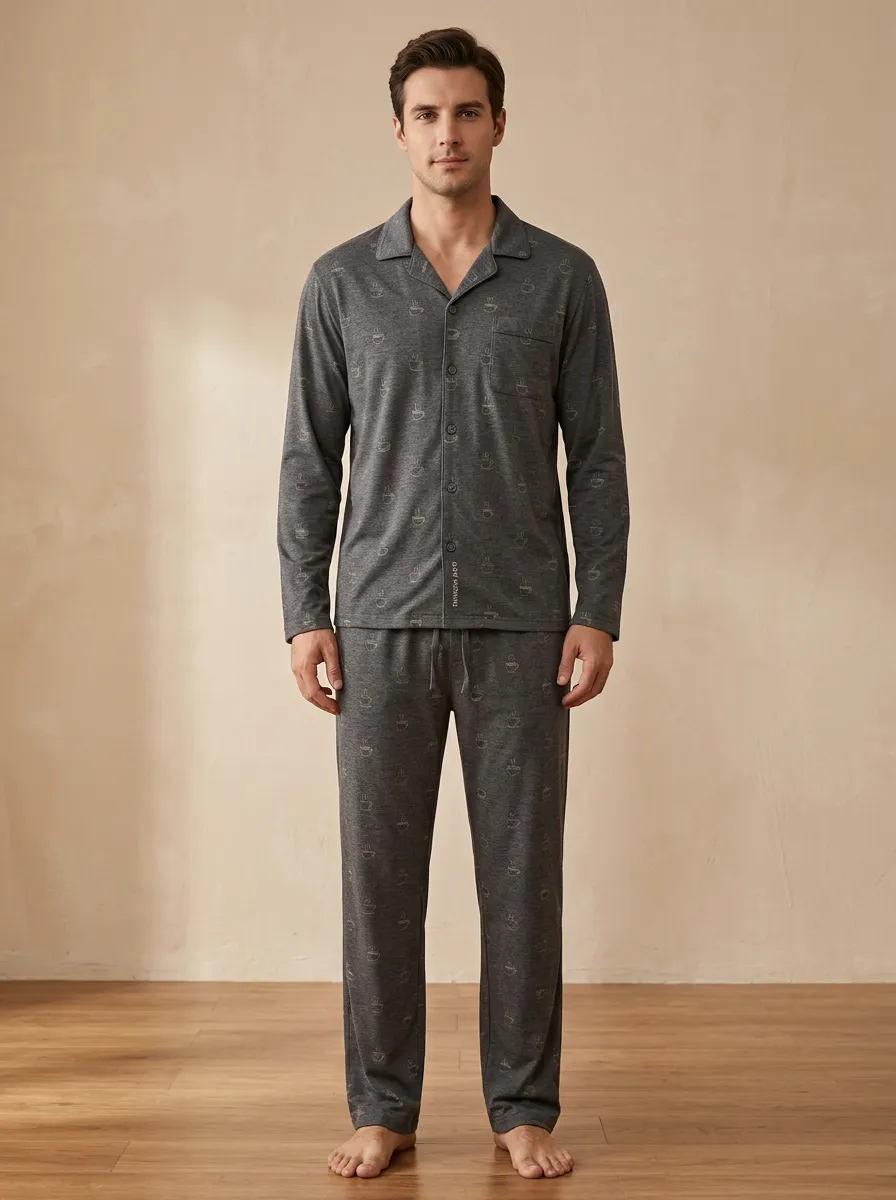 Refined Detail Classic Men's Pajama Set