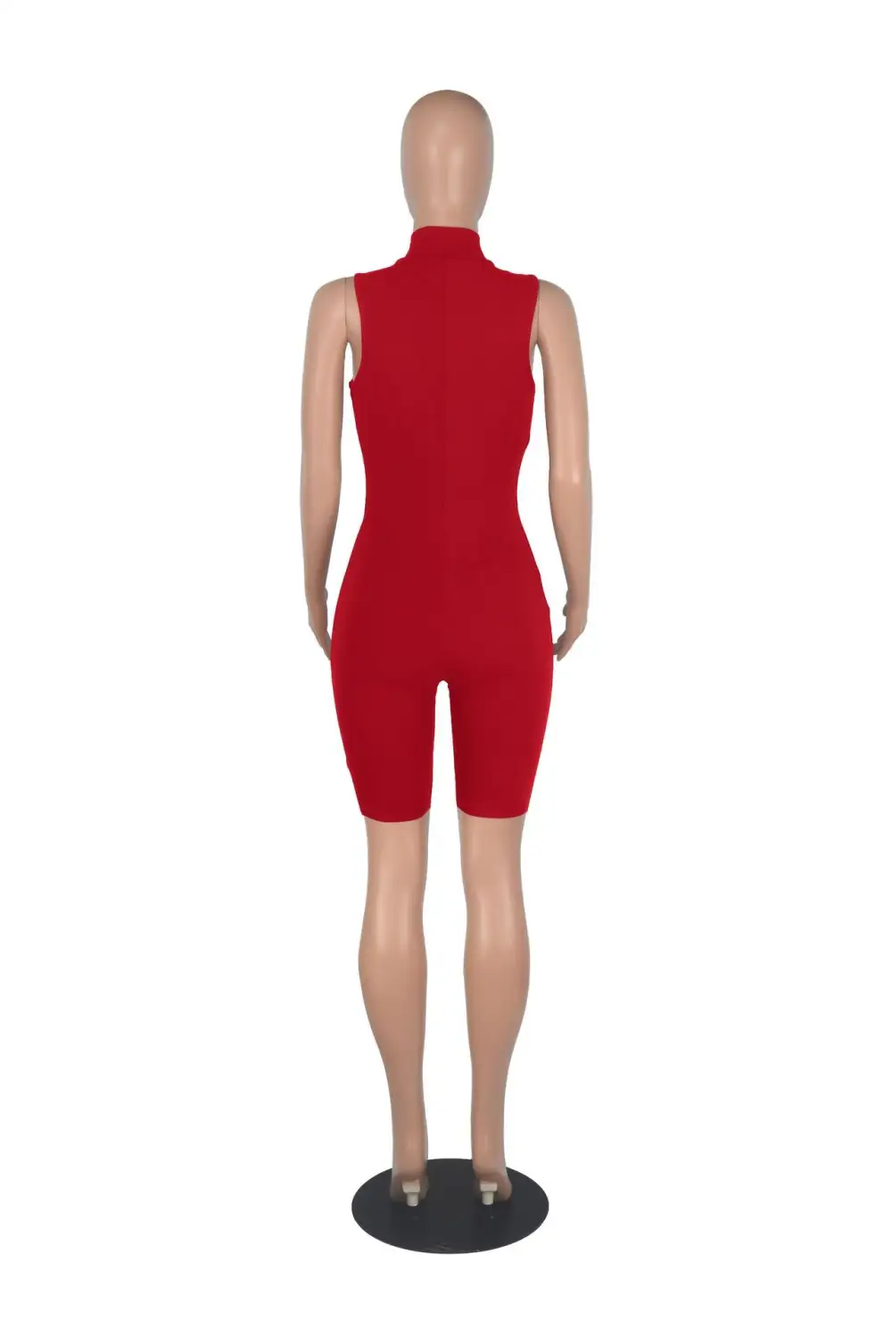 Zip Up Bodycon Romper
