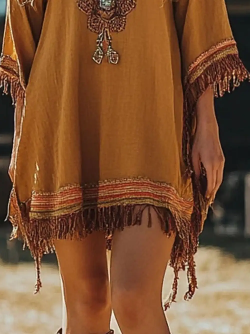Fringe Mini Dress