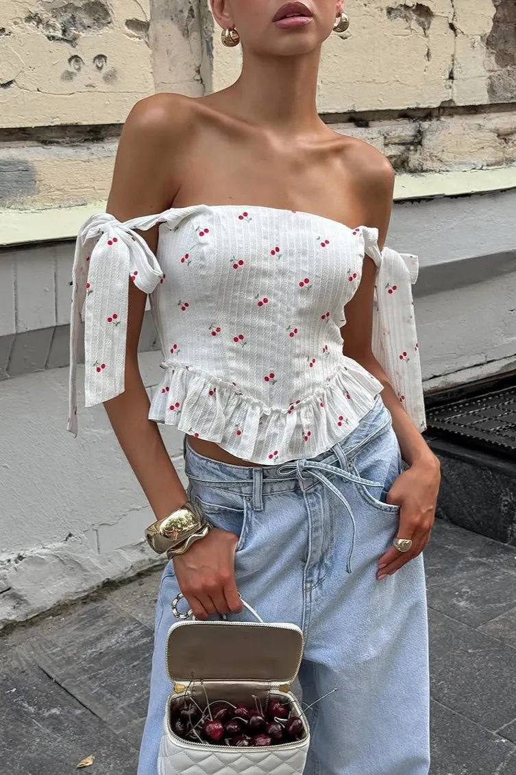 Everyday Cotton Blend Floral Printed Skirt