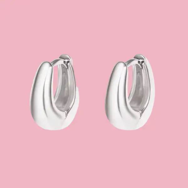 Pouch Hoop Earrings