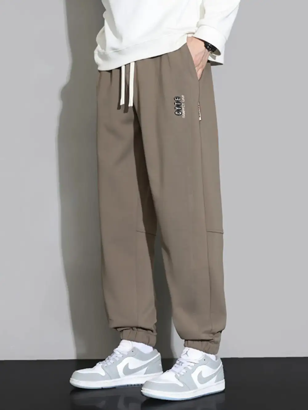 Men's Plus Size Casual Jogger Pants with Drawstring