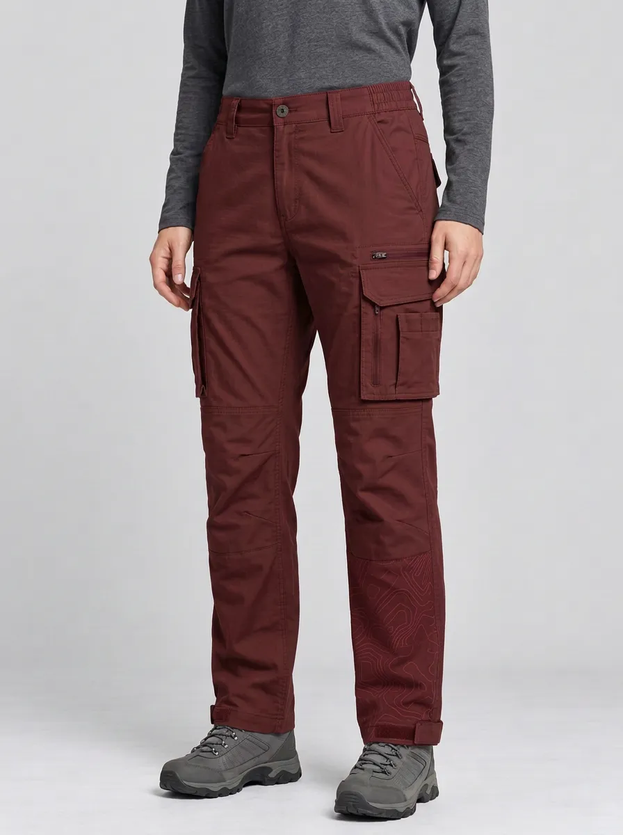Unisex Topographic Map Tactical Work Pants