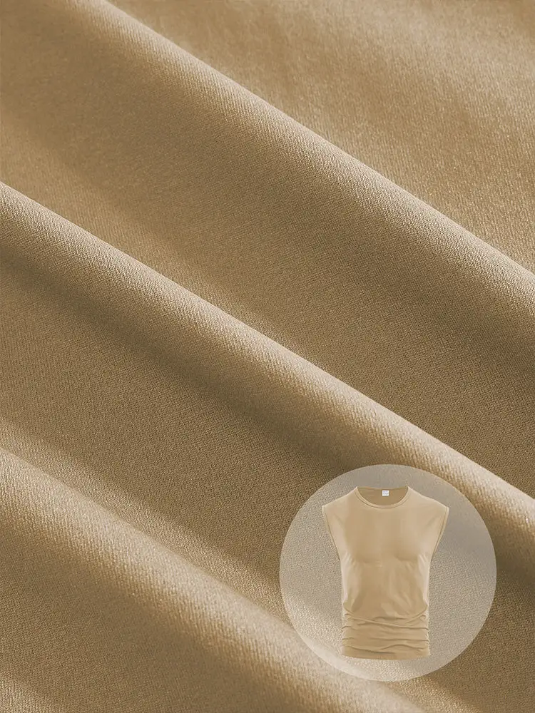 S Minimalist Drop Shoulder Sleeveless Tee Tank Top