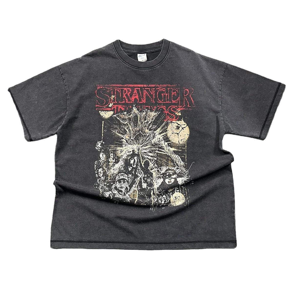 Oversized Washed Cotton Short-Sleeve Tee