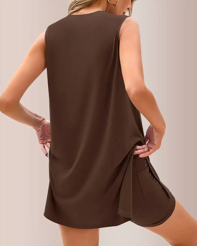 Two-Piece Sleeveless Lounge Set