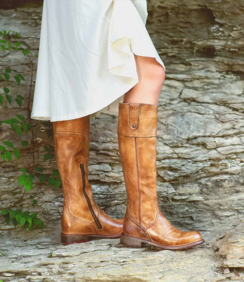 Lug-Sole Streamlined Riding Boots