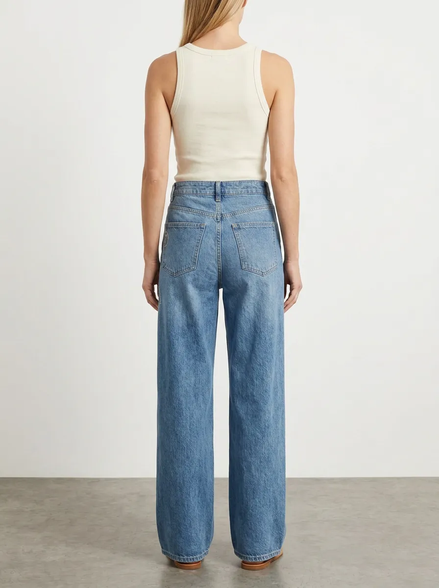 Women's Wide Leg Denim Jeans